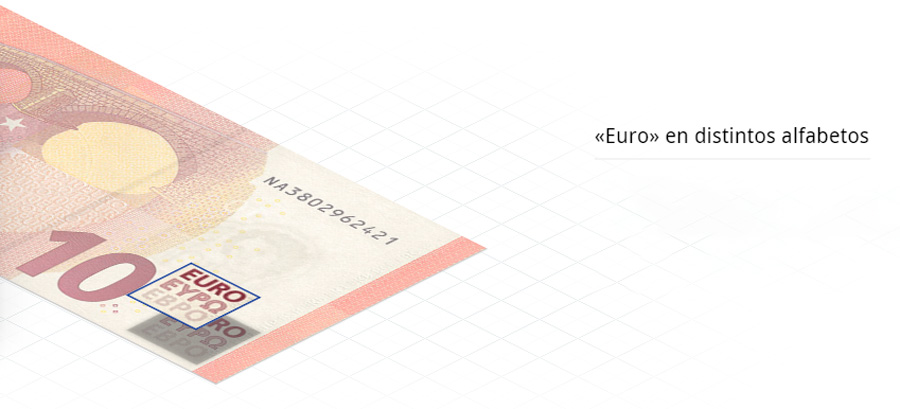 la tecnología detrás de los billetes diseño EURO