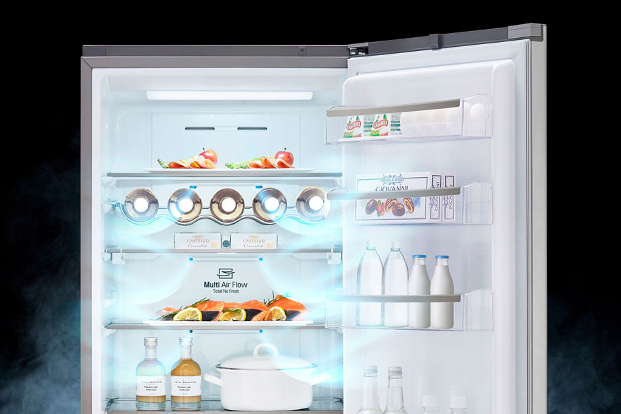 Así utilizan la tecnología para cuidar tus alimentos los frigoríficos de LG 2 tecnología frigoríficos LG AirFlow