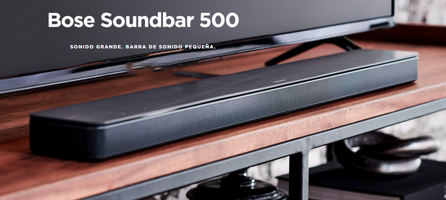 Bose Soundbar 500, barra de sonido compacta con conectividad inalámbrica