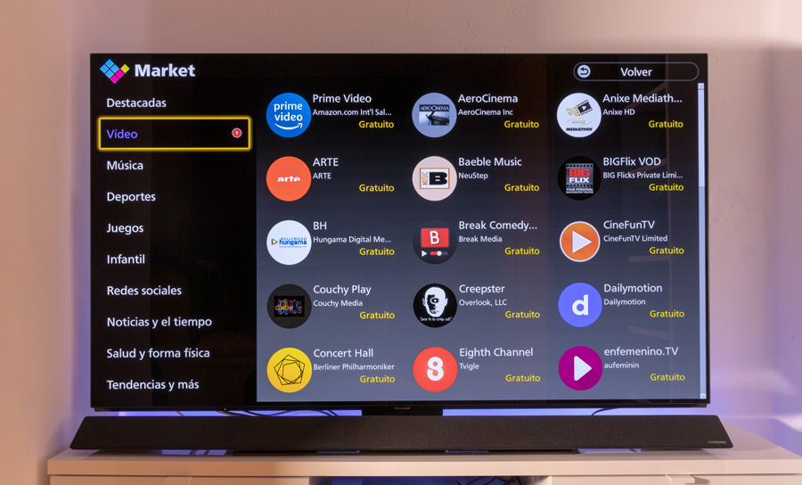 hemos probado Panasonic FZ950 menú de apps