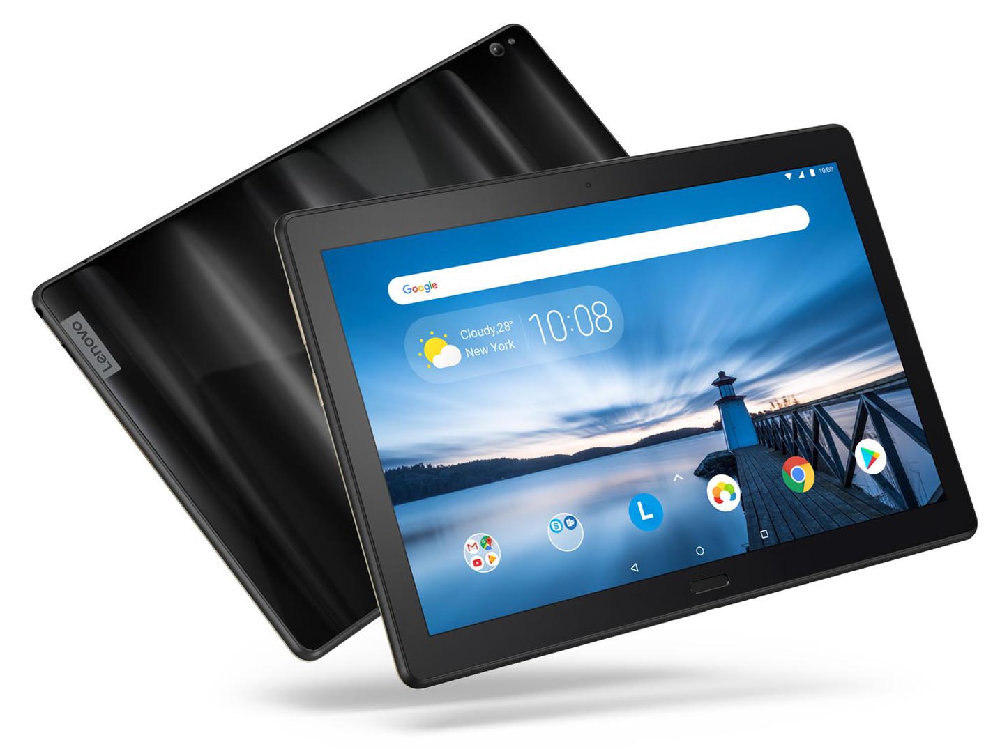 Lenovo Tab P10, un tablet para ocio con cuatro altavoces 3 Lenovo Tab P10 frontal y trasera