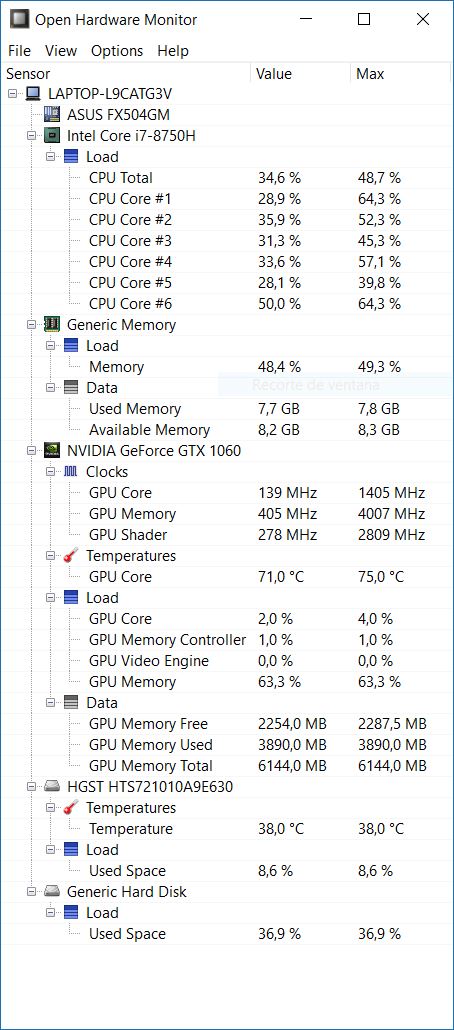 temperaturas GPU