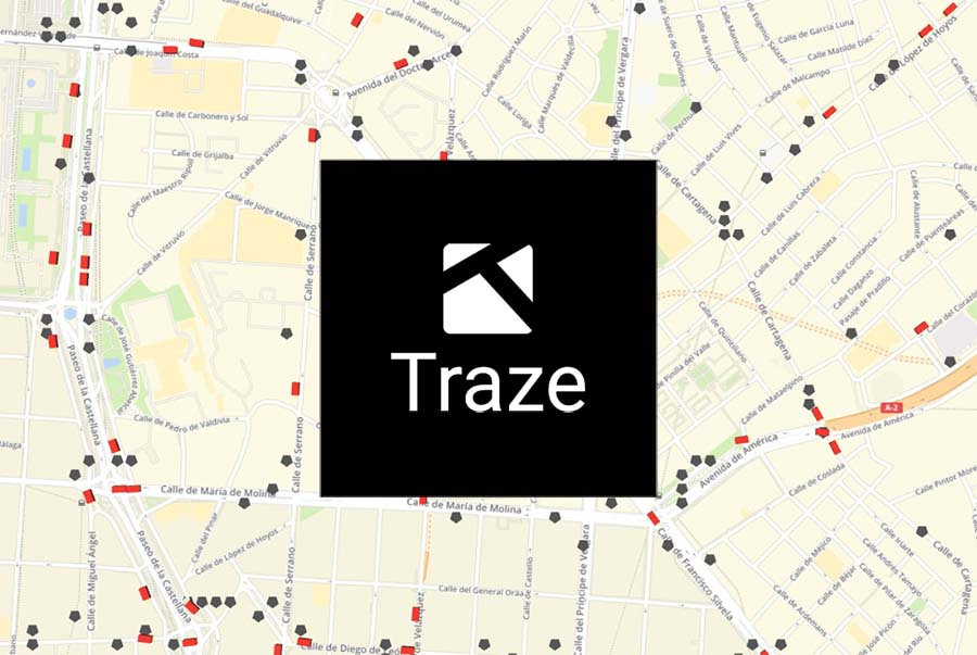Cómo ver en directo el tráfico y posición de los autobuses en Madrid 1 traze autobuses de madrid