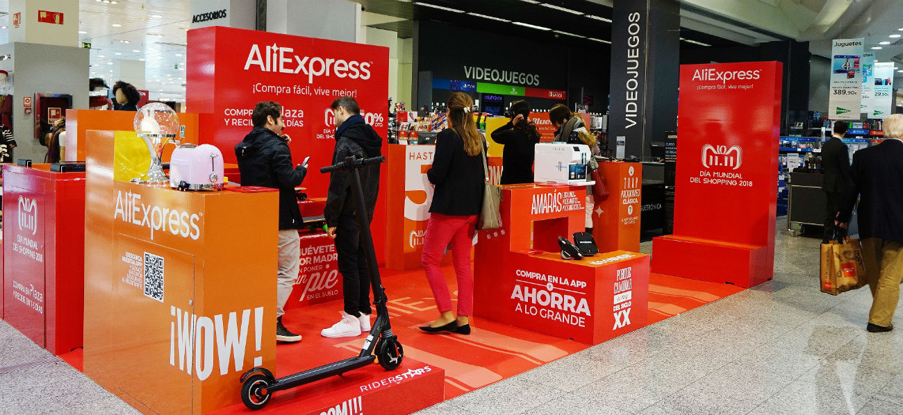 Aliexpress tendrá un puesto de venta en El Corte Inglés por el 11.11 2 Aliexpress