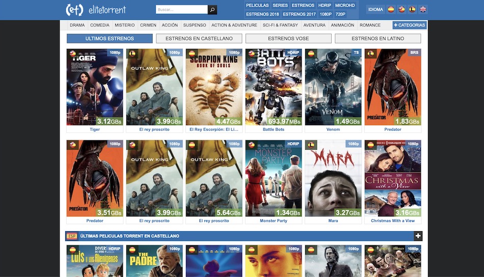 10 alternativas interesantes a EliteTorrent para descargar a