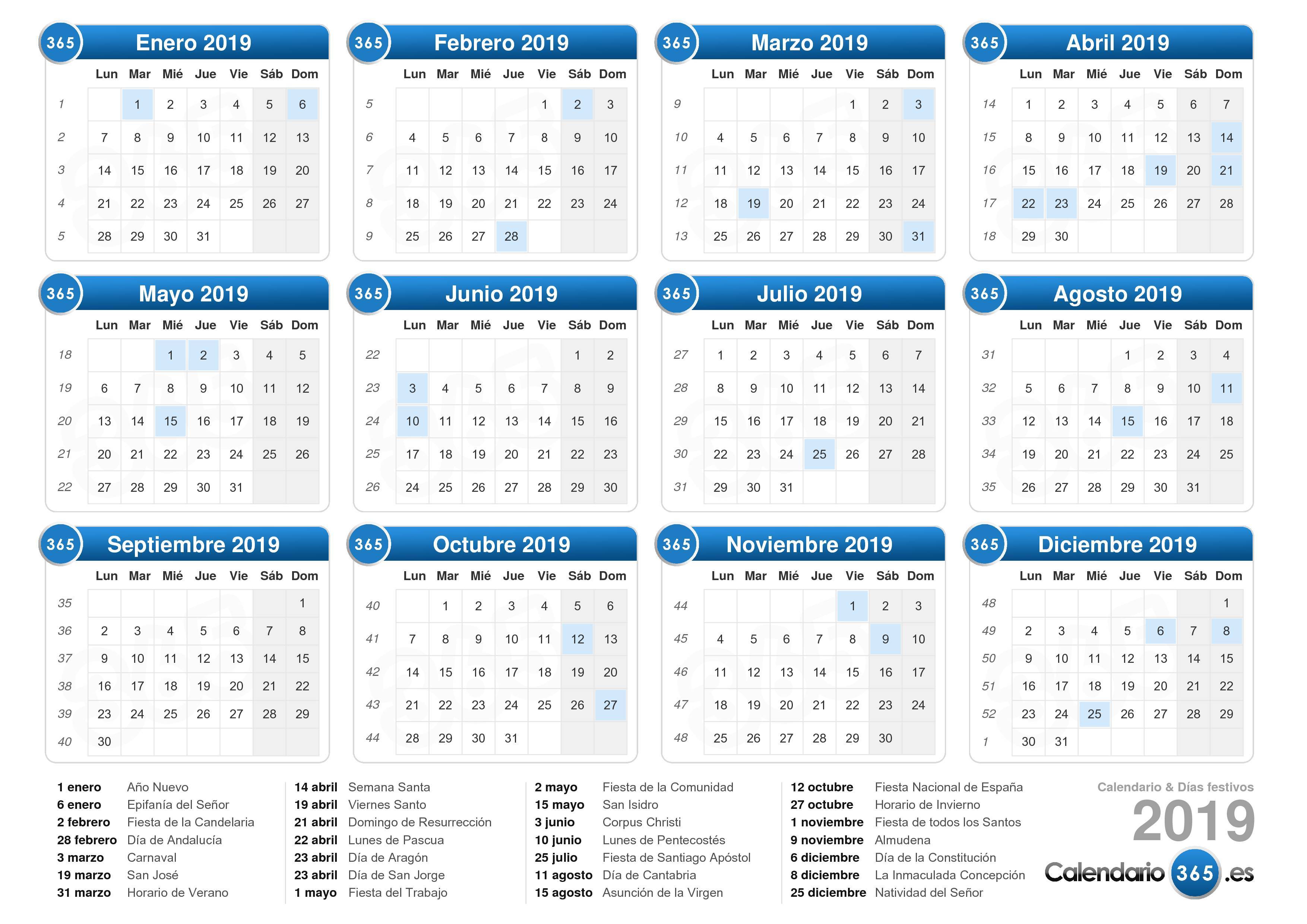 Calendario 2022