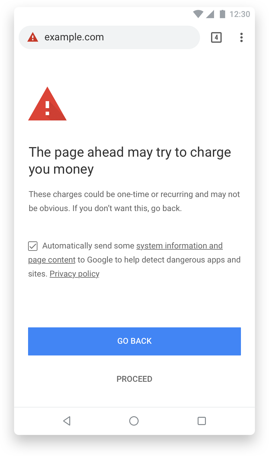 Chrome te advertirá sobre suscripciones peligrosas mientras navegas 2 chrome