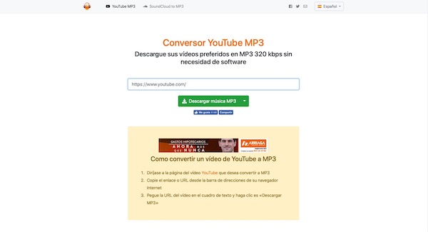 YouTube a MP3, 10 herramientas online para convertir vídeos en música 2