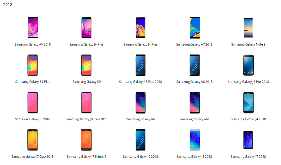 fundas y carcasas Octilus para Samsung modelos