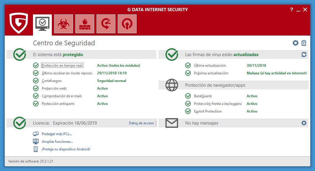 G DATA Internet Security 2019, lo hemos probado 5 g-data-internet-security-2019-03