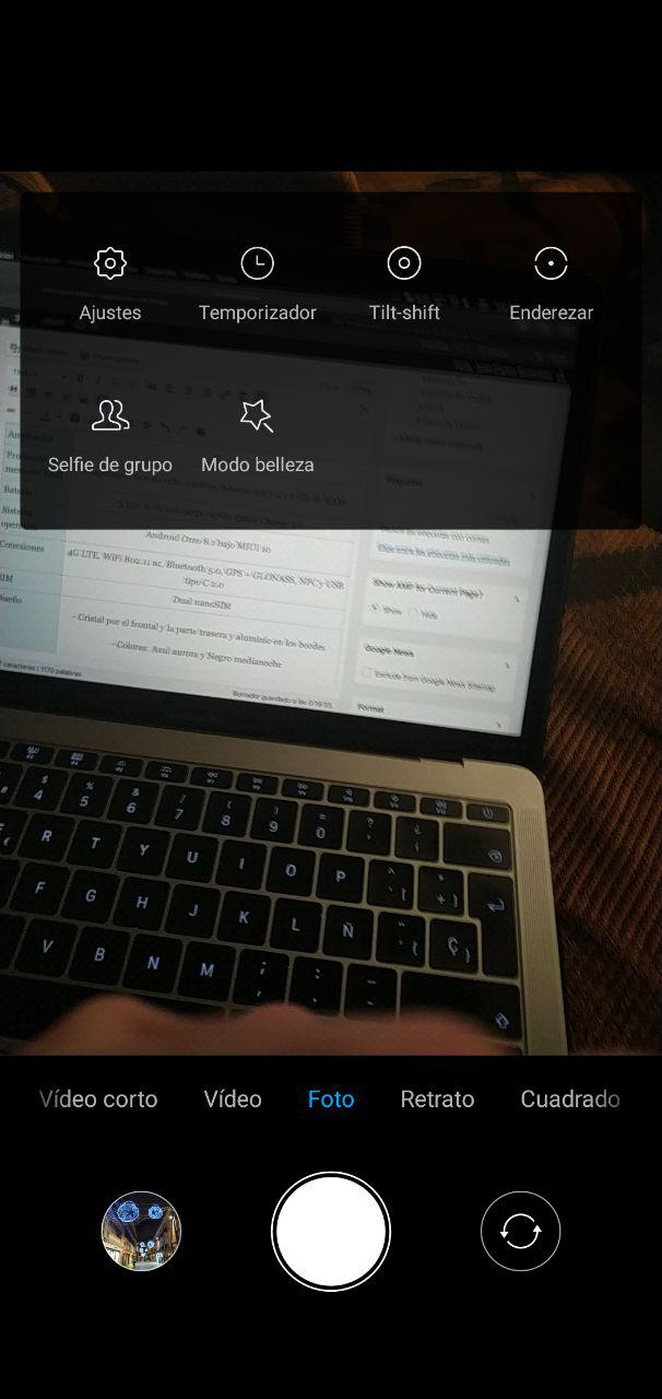 aplicación cámara miui 10 12