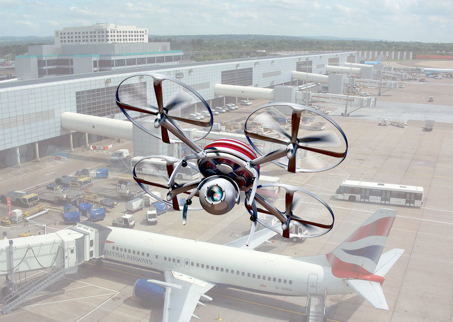 Cerrado el tráfico aéreo del aeropuerto de Gatwick en Londres por unos drones
