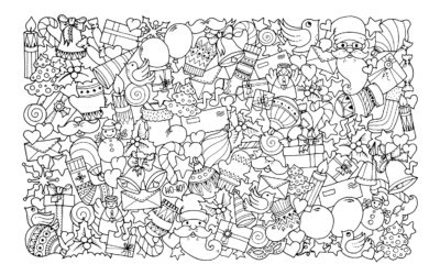 Más de 100 dibujos de Navidad para colorear gratis