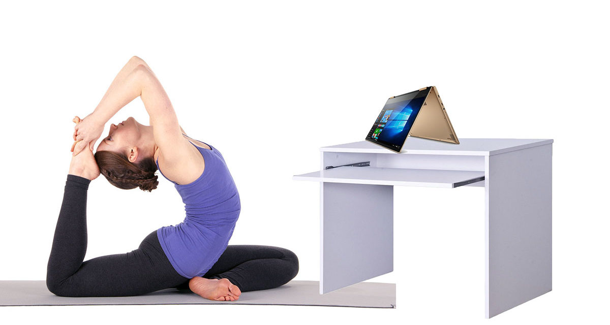 5 soluciones de Yoga para quienes se pasan el día delante del ordenador