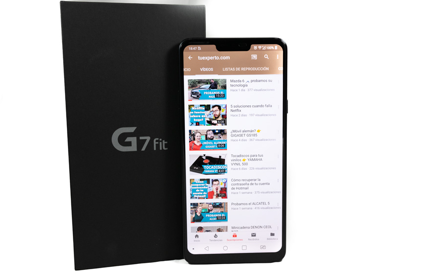 hemos probado LG G7 Fit pantalla
