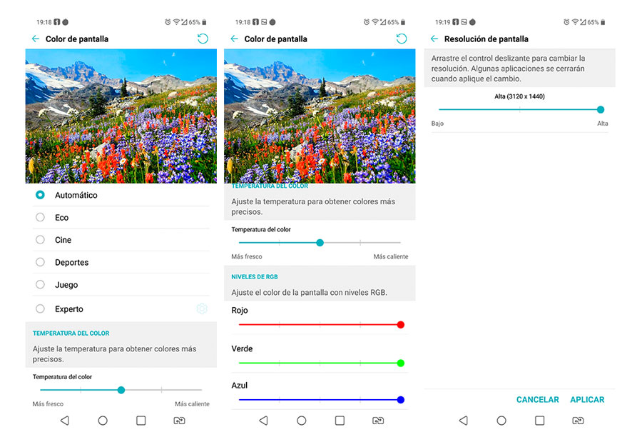 LG G7 Fit, lo hemos probado 6 hemos probado LG G7 Fit opciones de pantalla