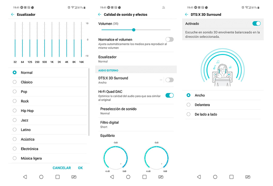 LG G7 Fit, lo hemos probado 9 hemos probado LG G7 Fit opciones de sonido