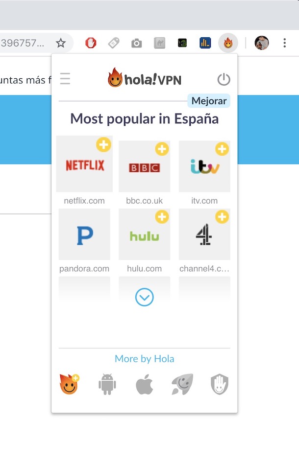 hola vpn gratis chrome