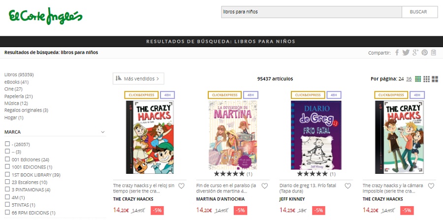 10 tiendas online para comprar libros para niños 10 libros niños corte ingles