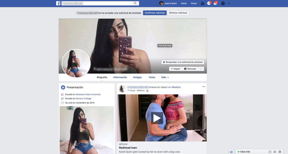 perfil falso de facebook 2