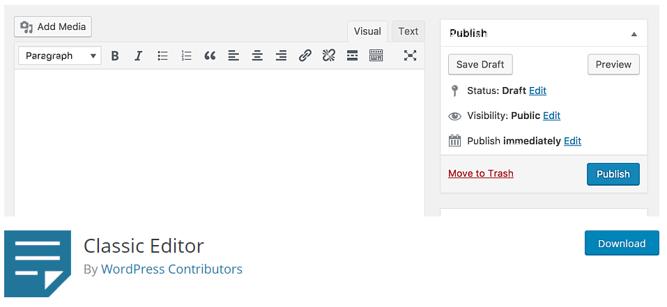 WordPress 5.0 ya está aquí con un cambio radical de diseño 2 plugin-Classic-Editor-WordPress