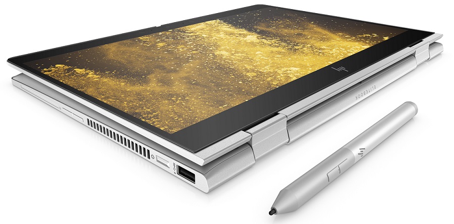 HP EliteBook x360 830 G5, convertible profesional con pantalla muy luminosa 3 HP EliteBook x360 830 G5_Tablet Mode w Pen