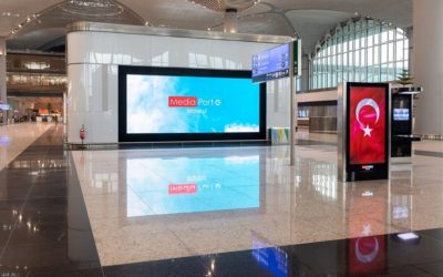 Samsung instala dos pantallas LED de 193 metros cuadrados en el Aeropuerto de Estambul
