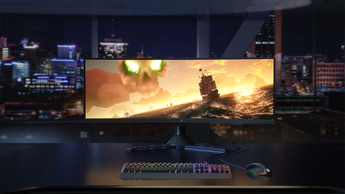 Lenovo Legion Y44w, monitor gaming ultra panorámico de 144 Hz