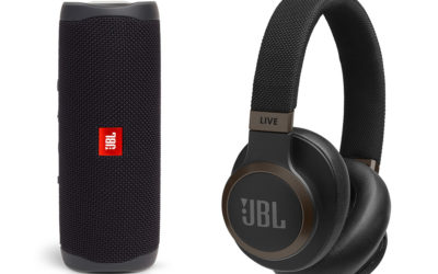 JBL Flip 5 y JBL Live, altavoz portátil y auriculares inteligentes