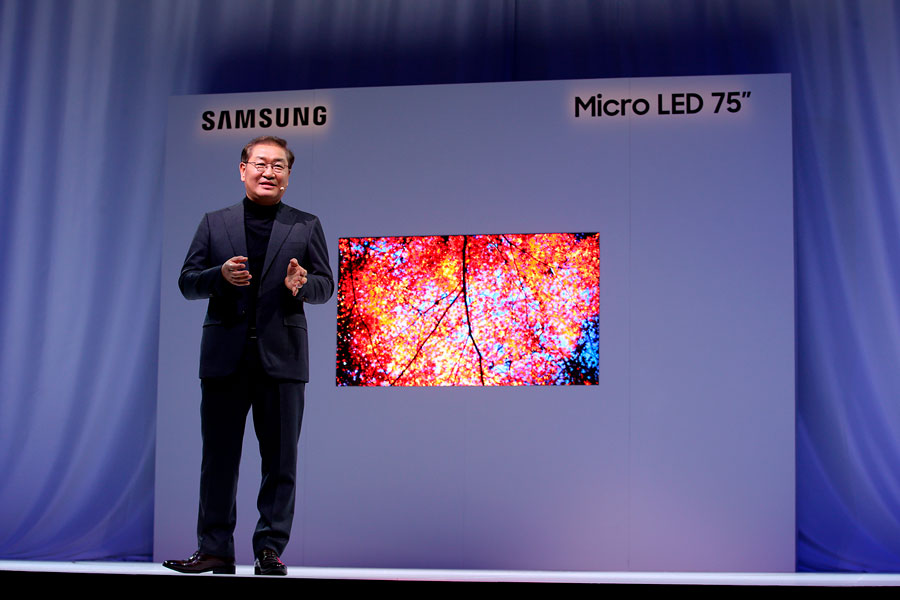 primer televisor comercial Micro LED 4K de Samsung modular
