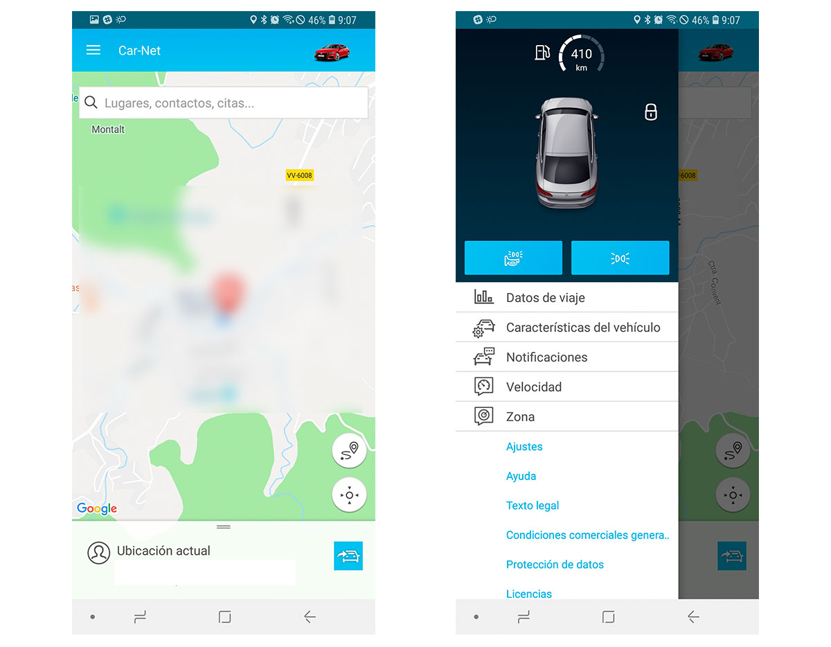 probamos la tecnología del Volkswagen Arteon app Car-Net opciones