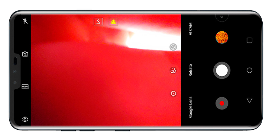 hemos probado LG V40 ThinQ pantalla principal app cámara con delantera