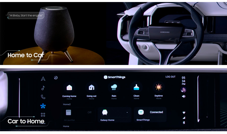 Digital Cockpit 2019, Samsung nos enseña el interior del coche del futuro 3 nuevo Digital Cockpit 2019 de Samsung conectividad
