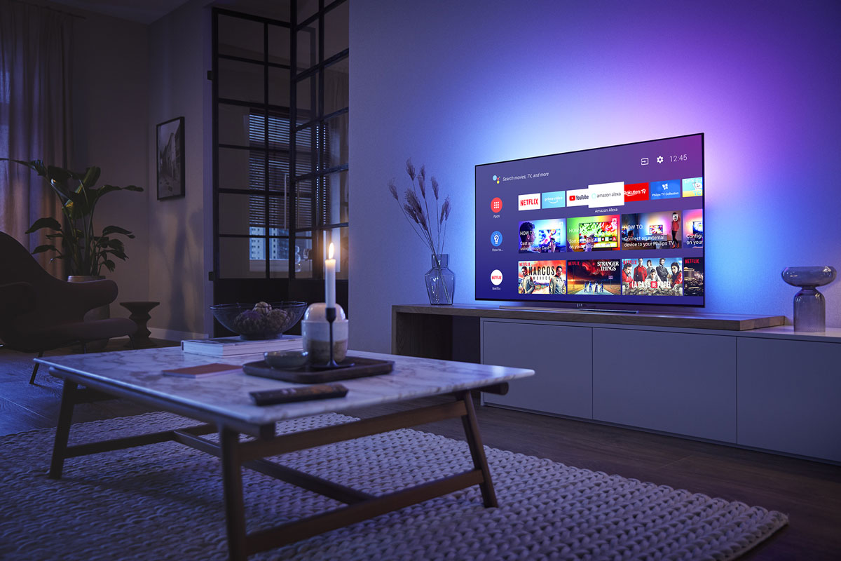 Los televisores Philips de 2019 incorporan Alexa y el Asistente de Google