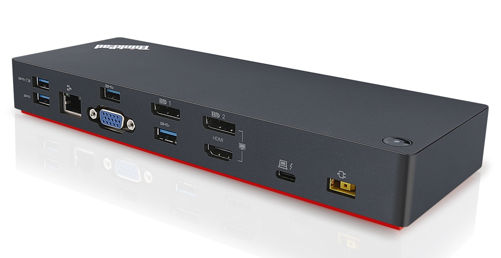 Monitores, cámaras, auriculares y otros accesorios de Lenovo para el 2019 2 ThinkPad Thunderbolt 3 Dock 1small