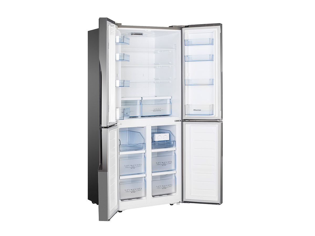5 frigoríficos interesantes entre 800 y 1.000 euros Hisense RQ562N4AC1 abierto