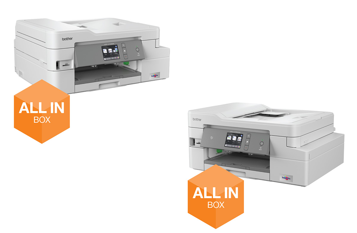 impresoras All In Box de Brother DCP-J1100DW y MFC-J1300DW