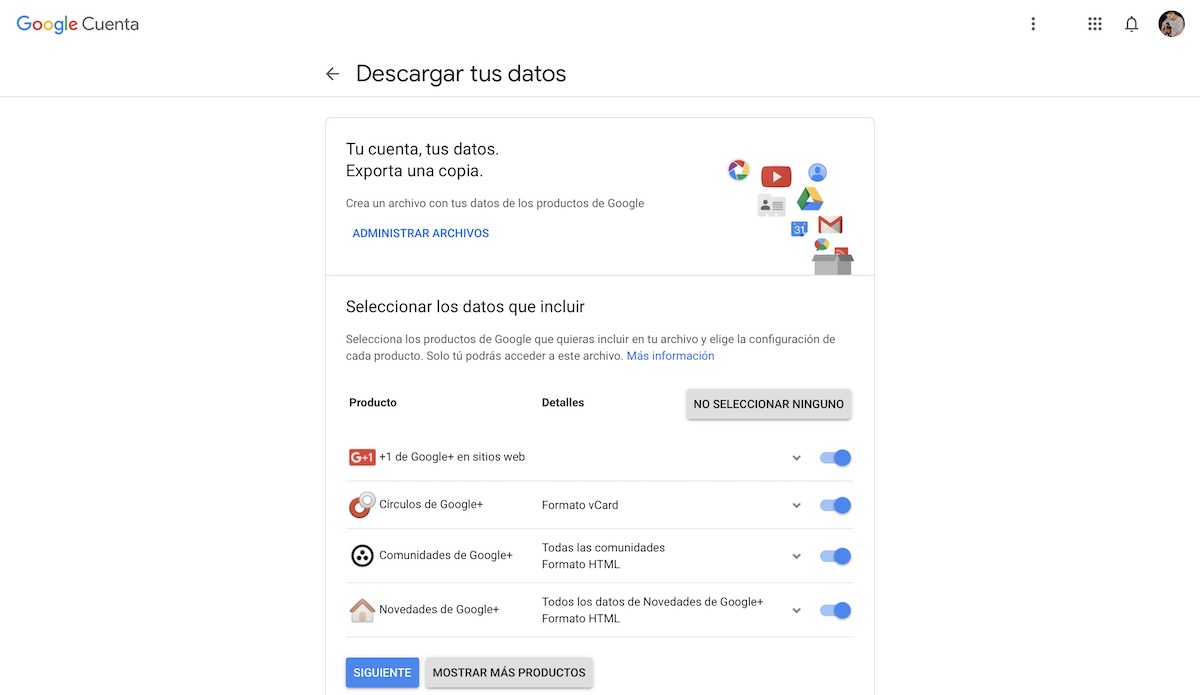 descargar google plus datos 2