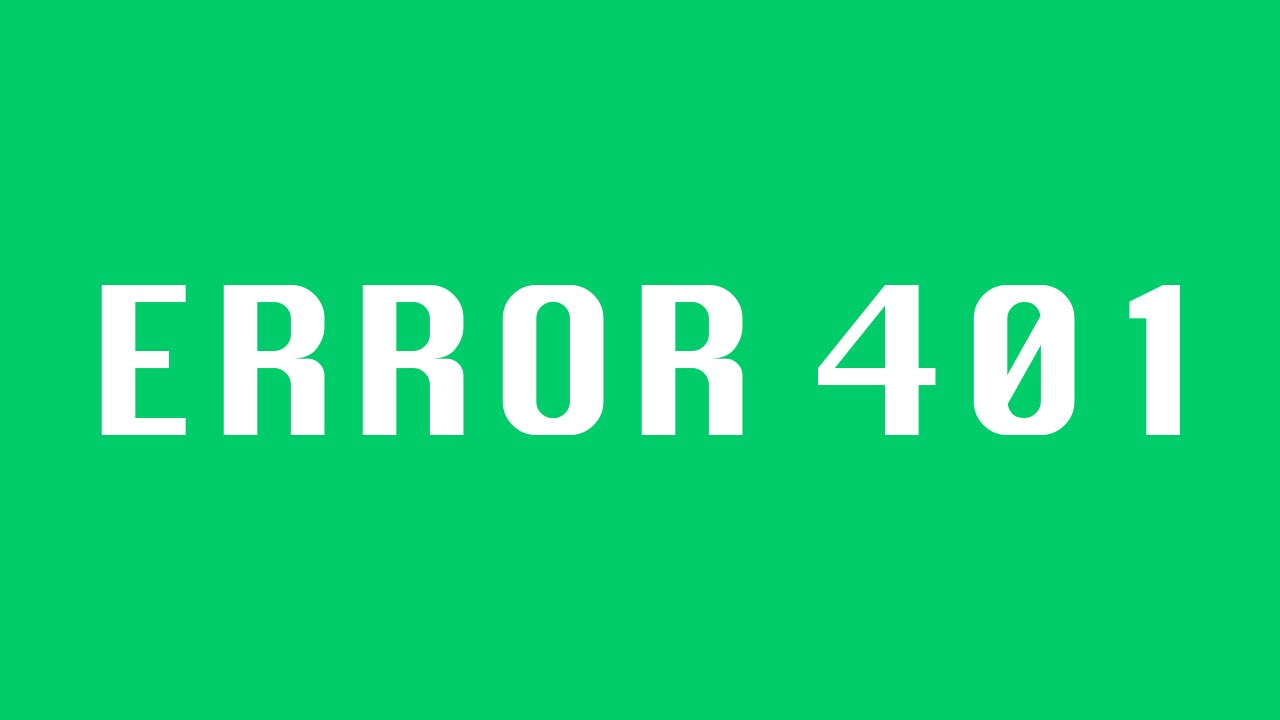 error 401