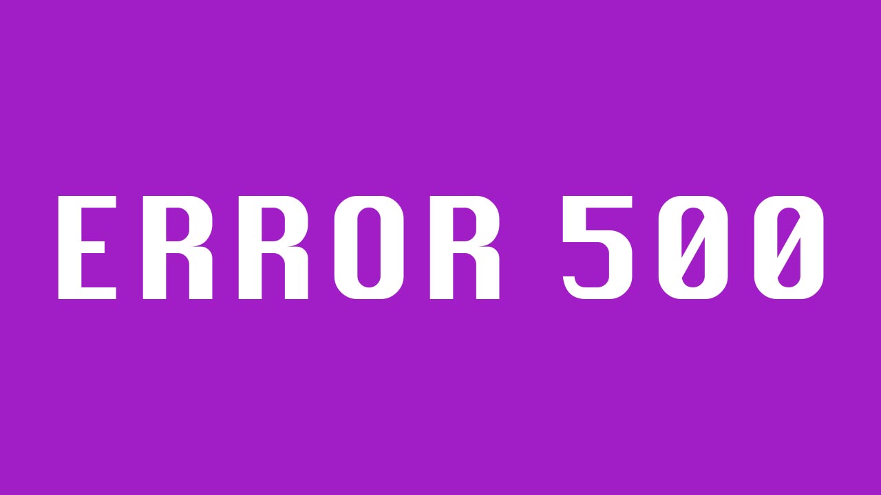 error http 500