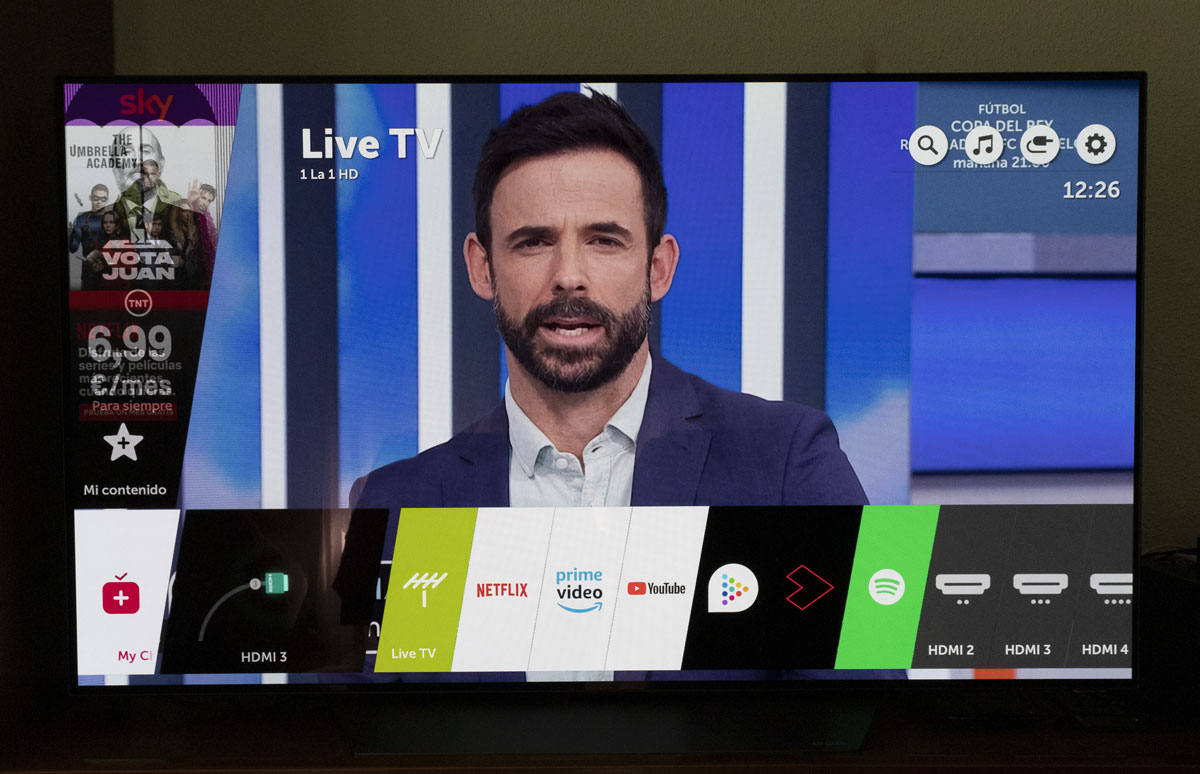 hemos probado LG OLED B8 smart tv