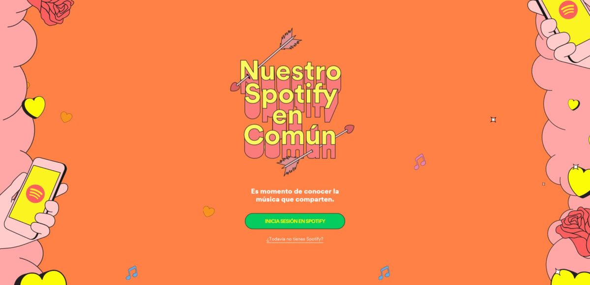 nuestro spotify en comun san valentin