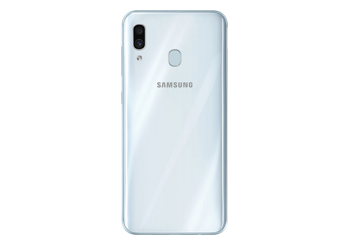 oficial Samsung Galaxy A30 trasera blanca