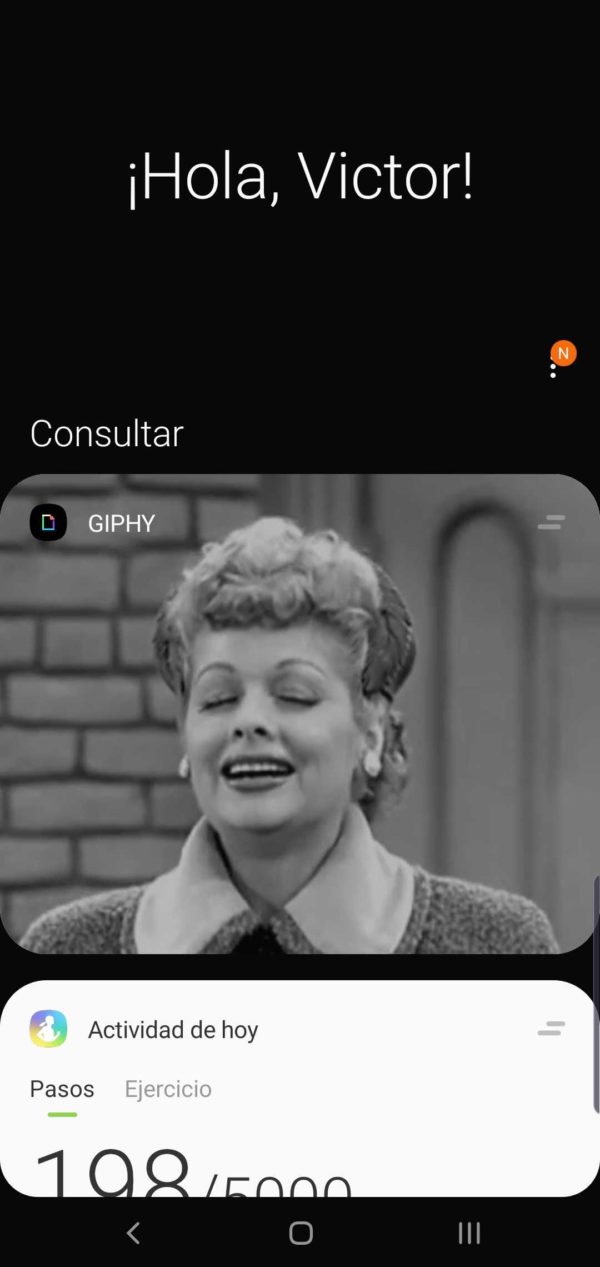 Bixby Home en el Samsung Galaxy S10
