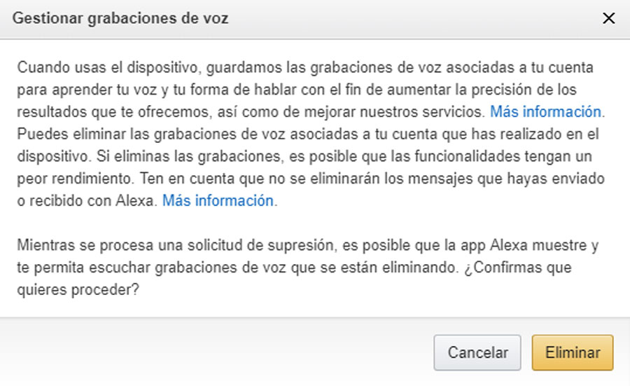 Cómo borrar todas las conversaciones que has tenido con Amazon Alexa 4 cómo borrar todas las conversaciones que has tenido con Amazon Alexa desde la web todas juntas
