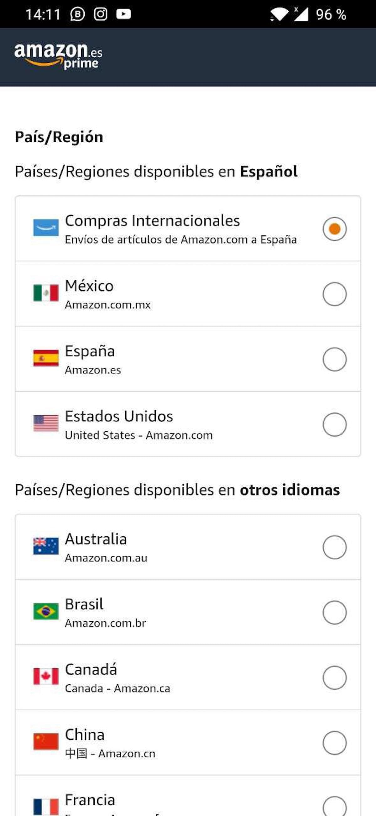 comprar amazon estados unidos desde España