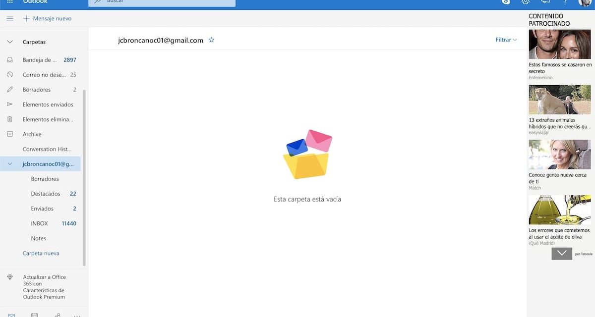 Cómo añadir y configurar una cuenta de Gmail en Outlook 2019