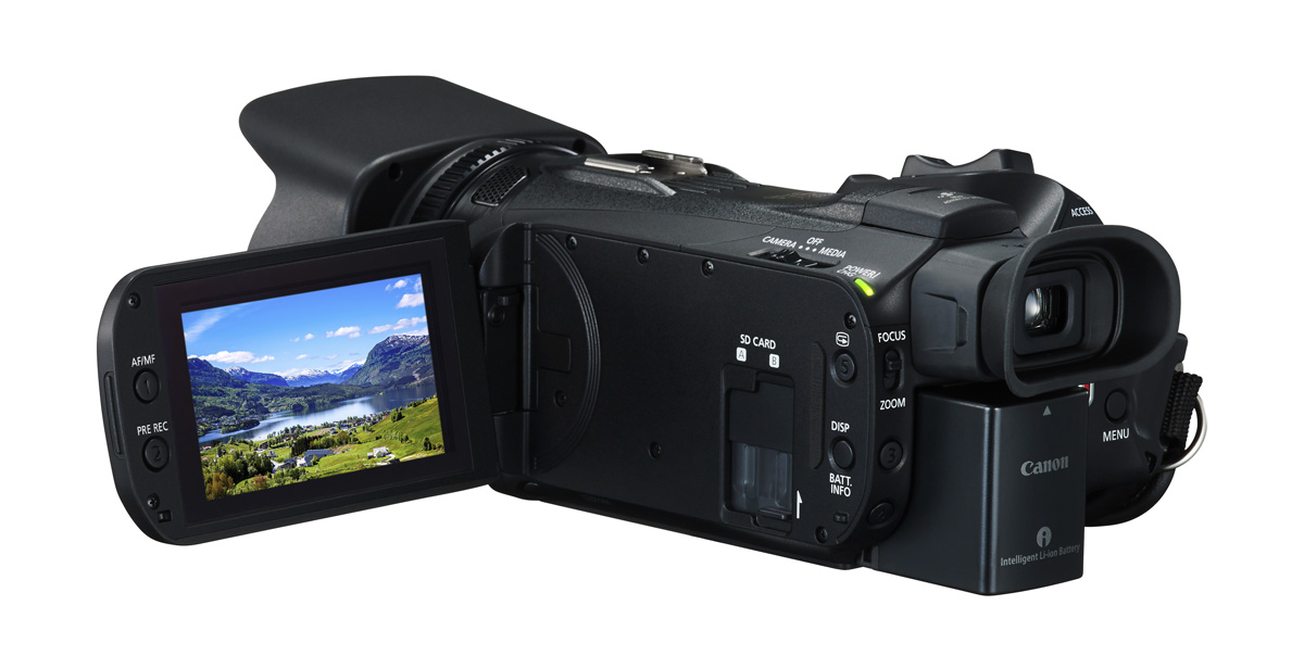 lanzamiento Canon LEGRIA HF G50 y LEGRIA HF G60 pantalla HF G50