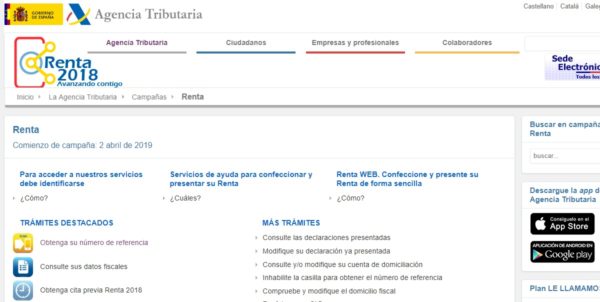 Cómo consultar los datos fiscales de 2018 para la Declaración de la Renta