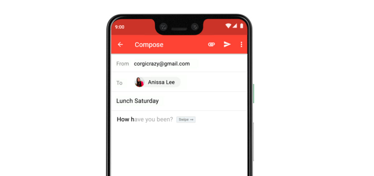 Cómo hacer que Gmail complete tus frases al escribir correos en tu móvil